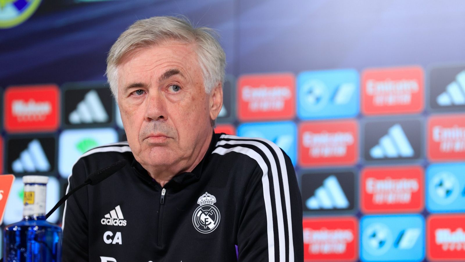 Carlo Ancelotti en rueda de prensa