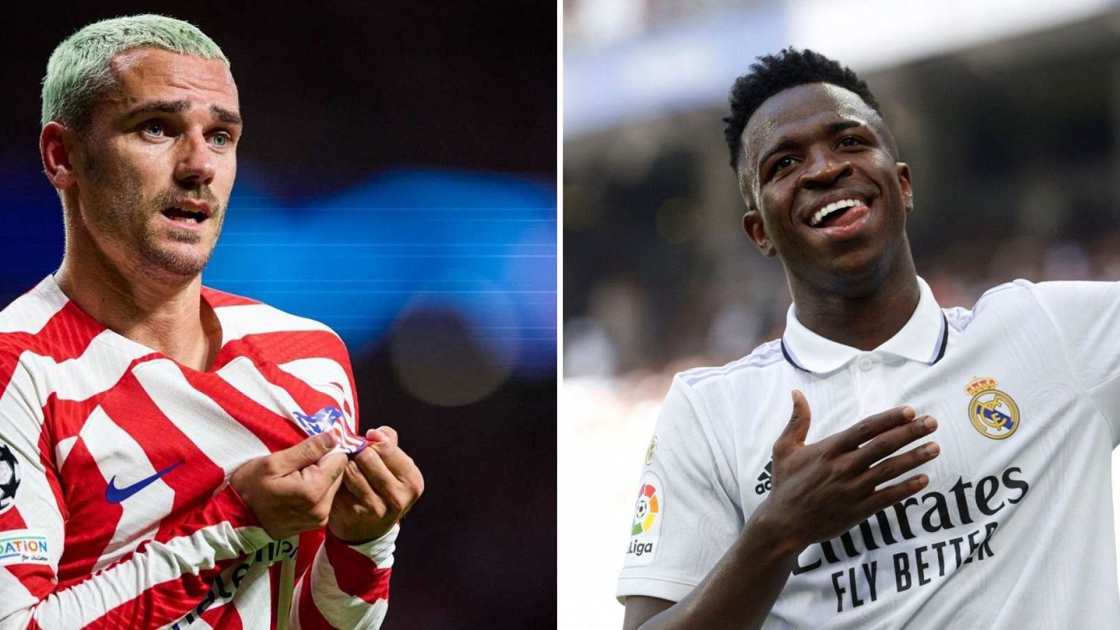 Griezmann y Vinicius, principales estrellas del derbi