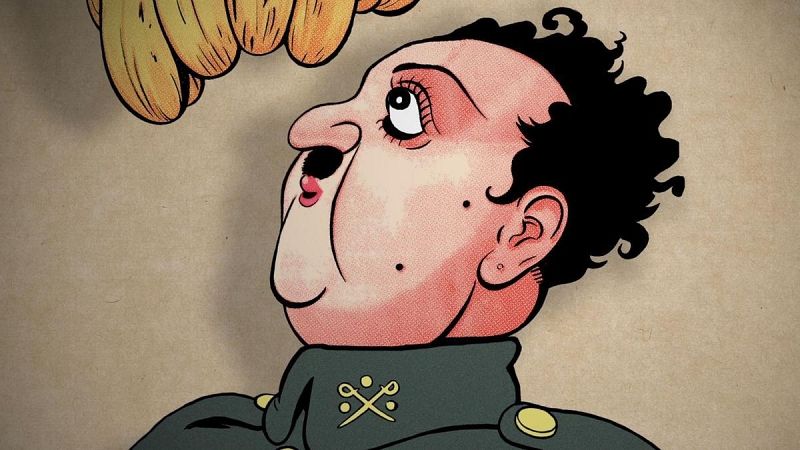 La famosa caricatura de Franco hecha del dibujante Bluff