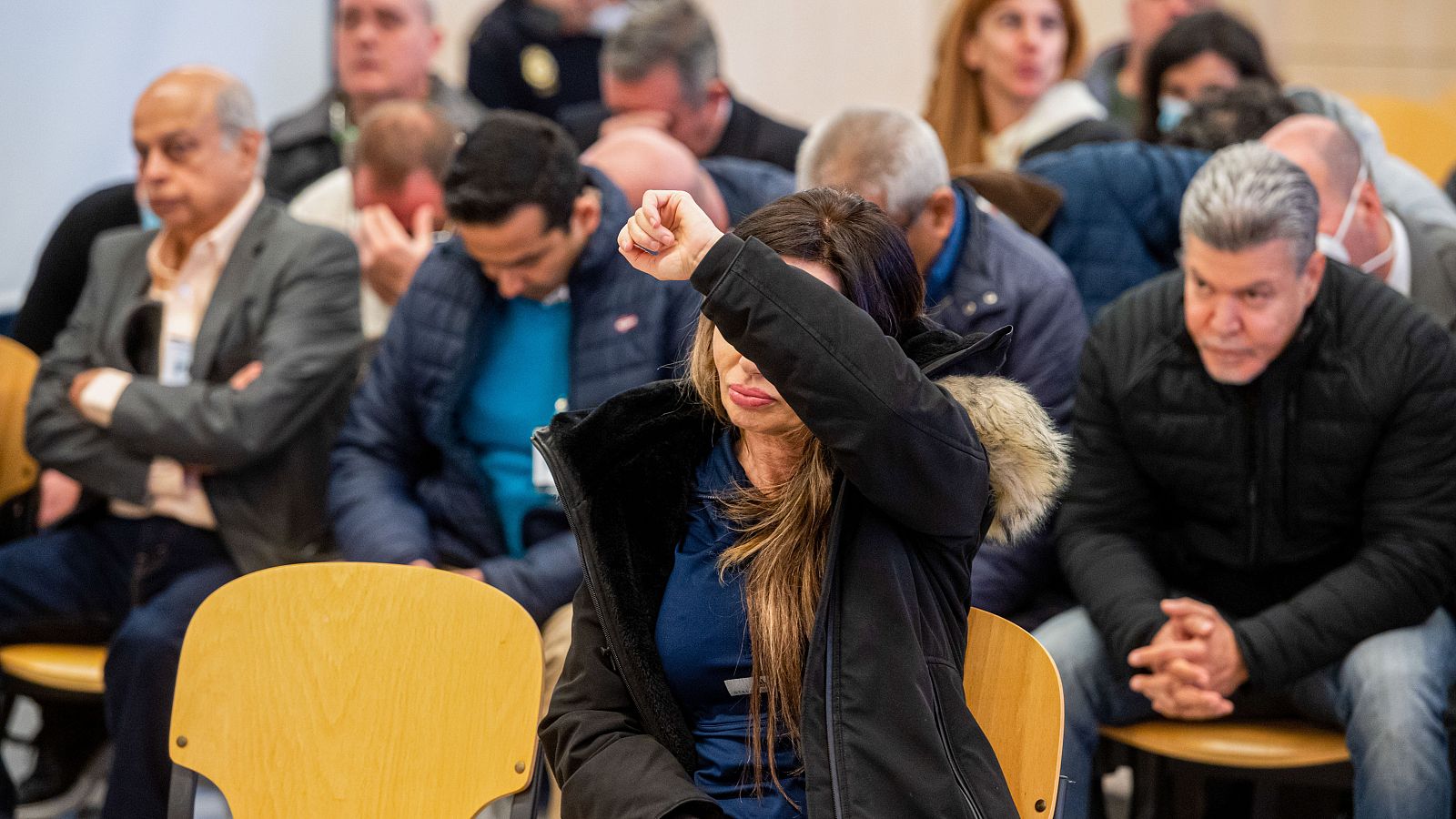 Ana María Cameno, conocida como la Reina de Coca, junto al resto de acusados comparece ante el tribunal 