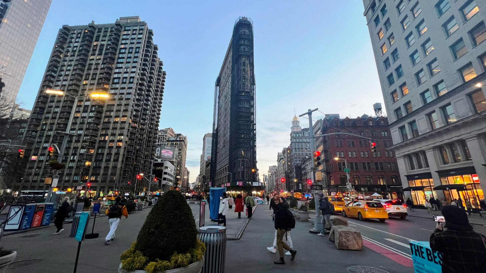 Imagen del edificio Flatiron situado en el centro de Manhattan, en Nueva York, EE. UU.