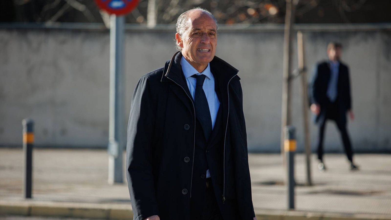 El expresidente de la Comunidad Valenciana Francisco Camps a su llegada a la Audiencia Nacional de San Fernando de Henares