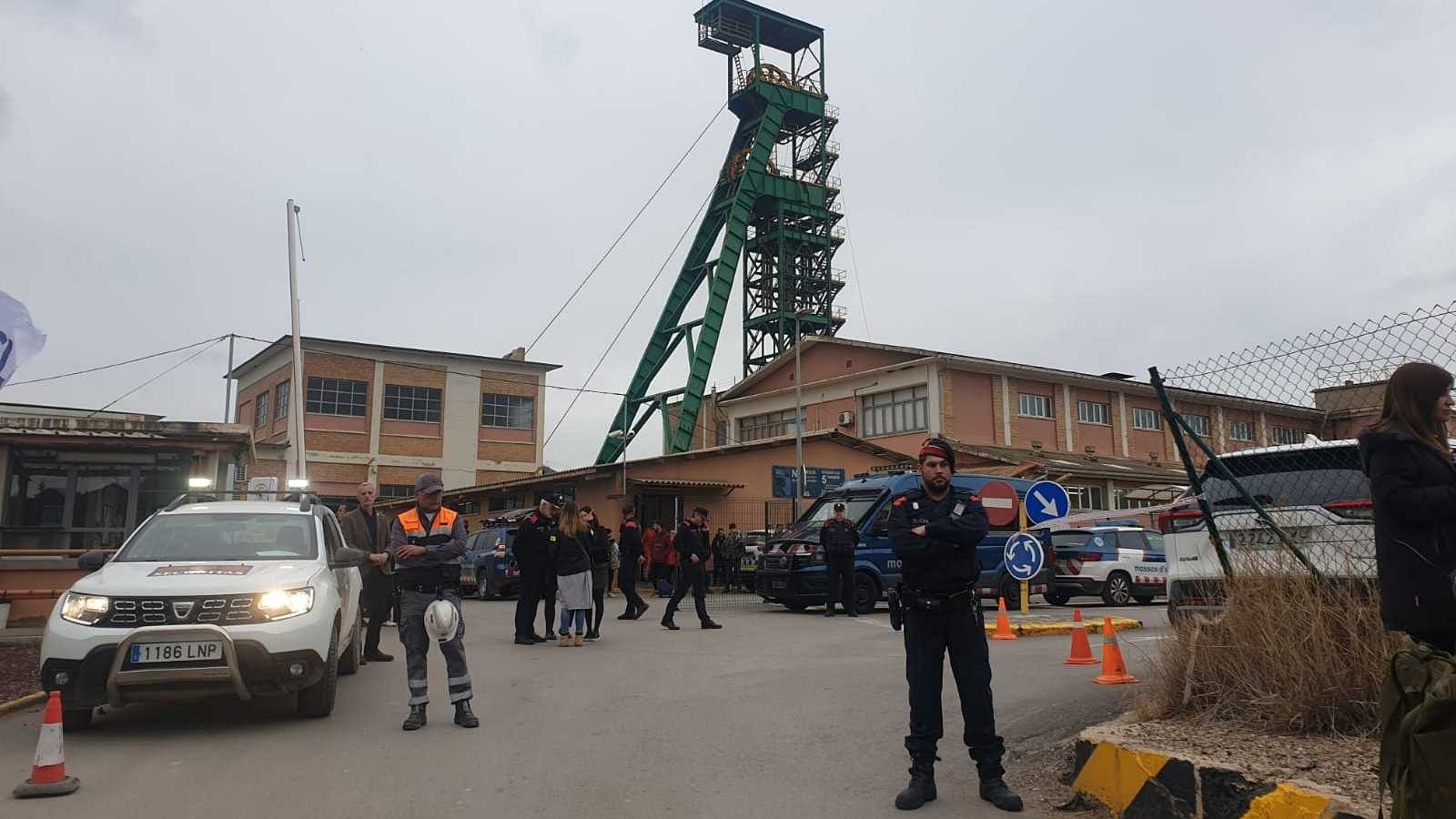 Tres persones han quedat atrapades a la mina de Súria per un despreniment