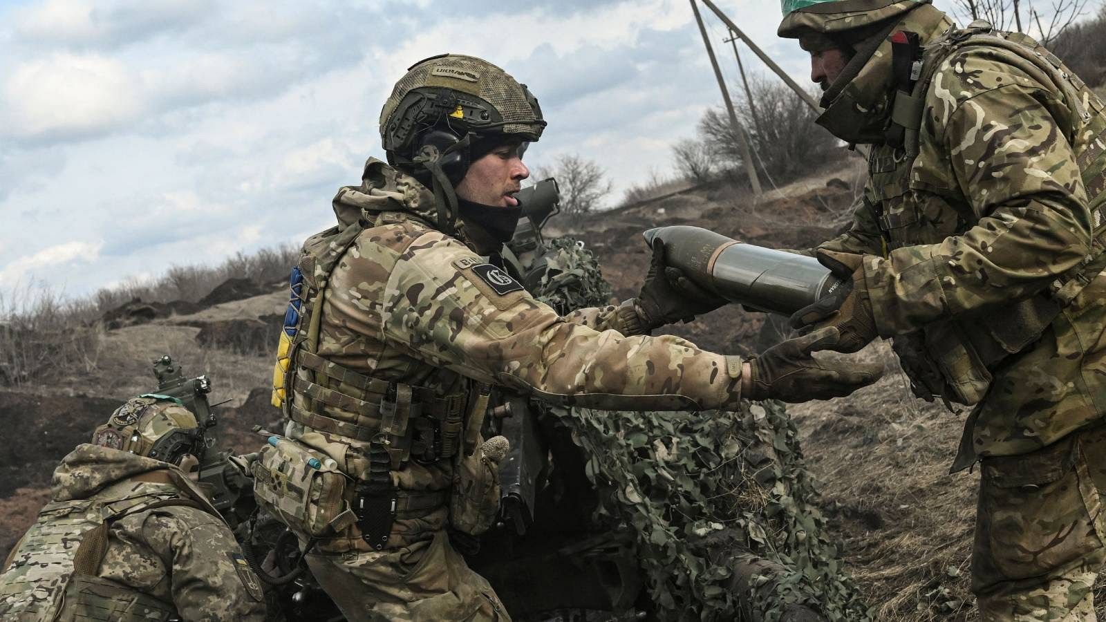 Soldados ucranianos en Bajmut