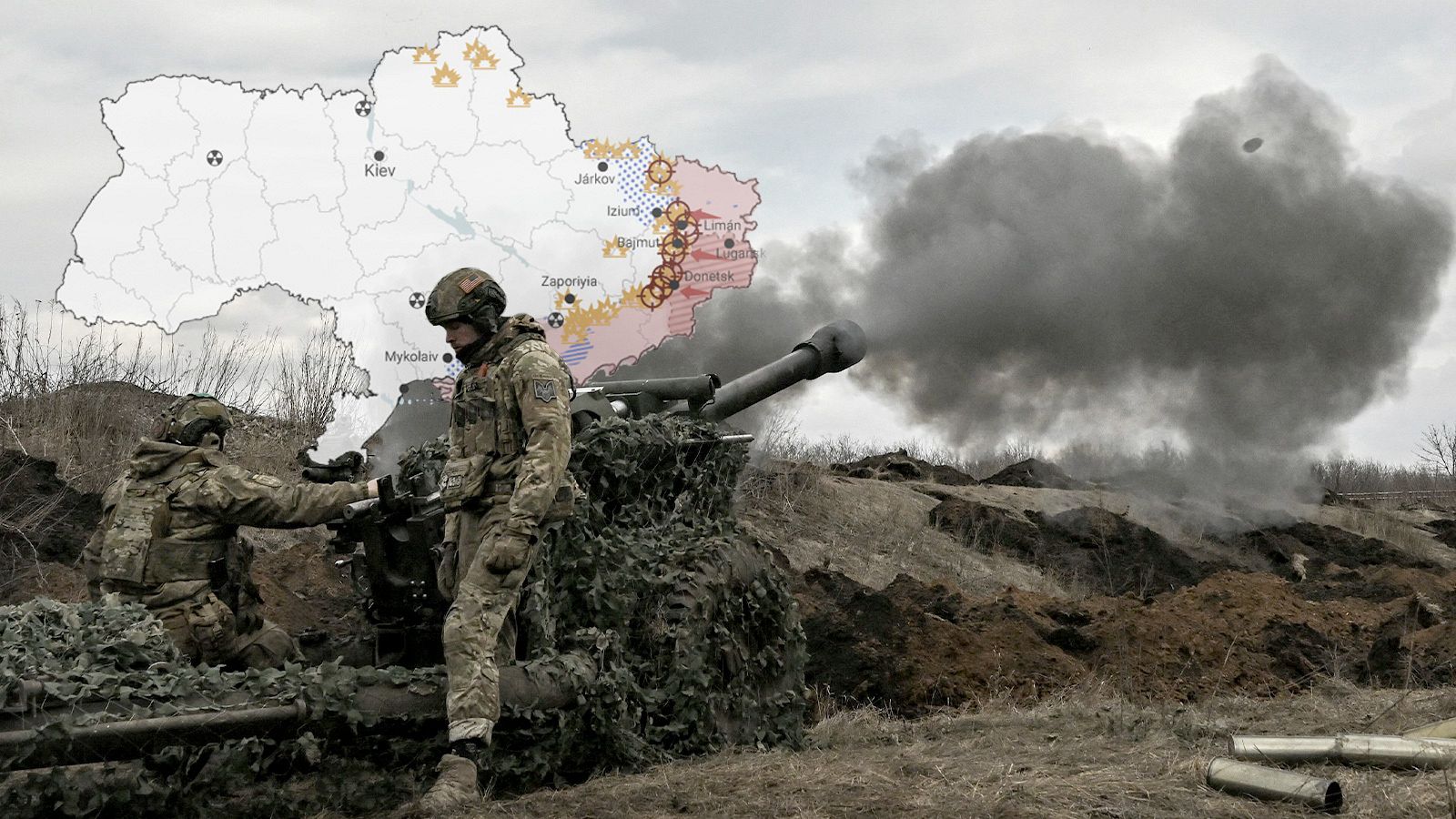 El mapa de la guerra de Ucrania