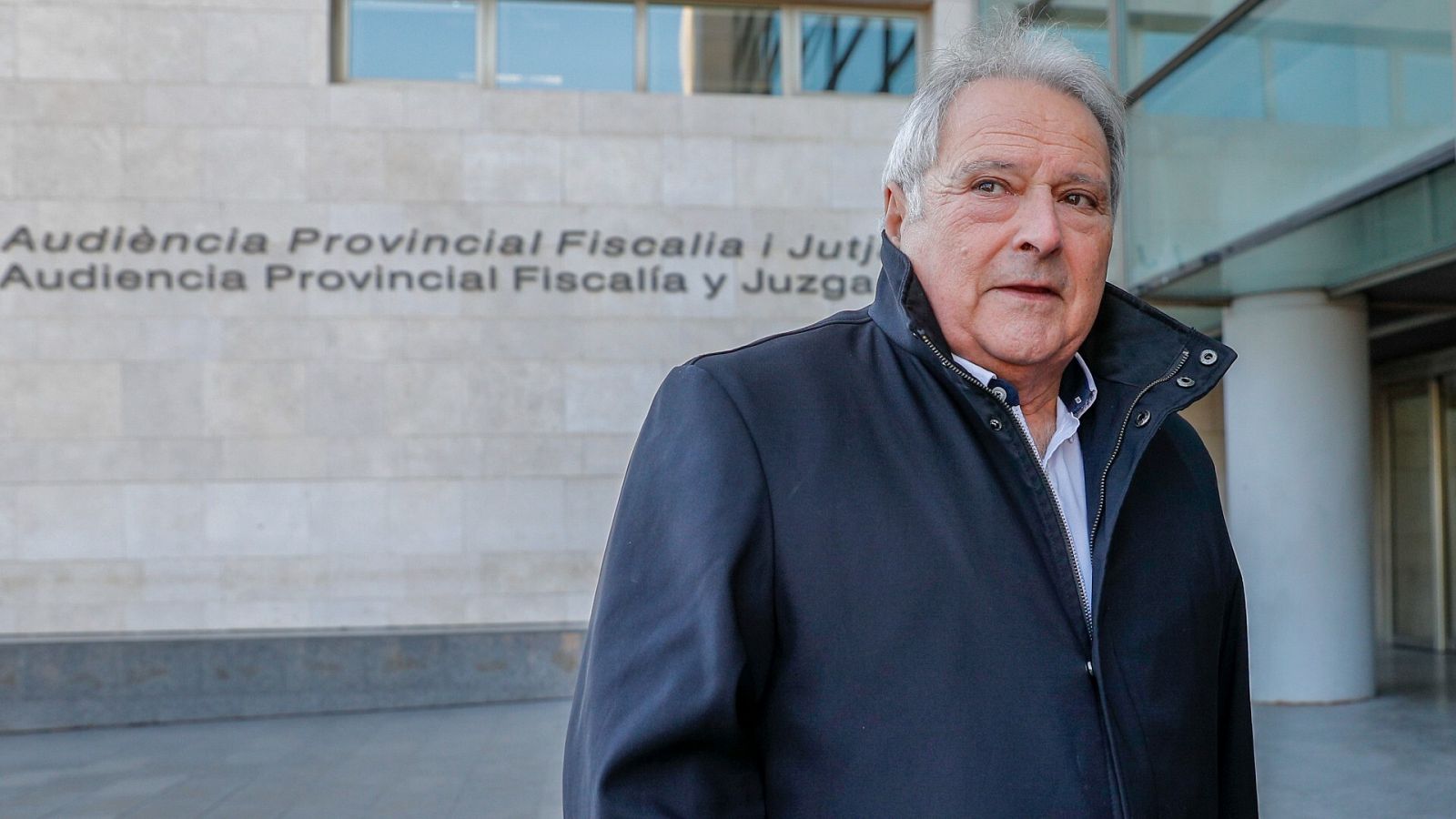 Alfonso Rus, a su llegada a la Ciudad de la Justicia de Valencia