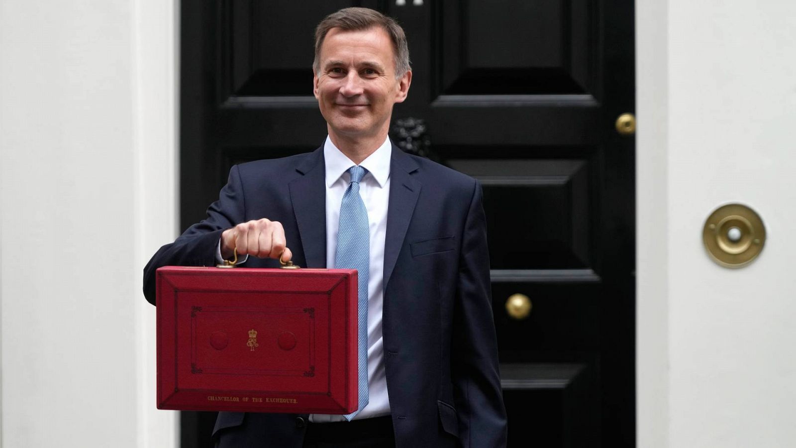 El ministro británico de Economía, Jeremy Hunt, después de presentar el presupuesto anual del gobierno al Parlamento.