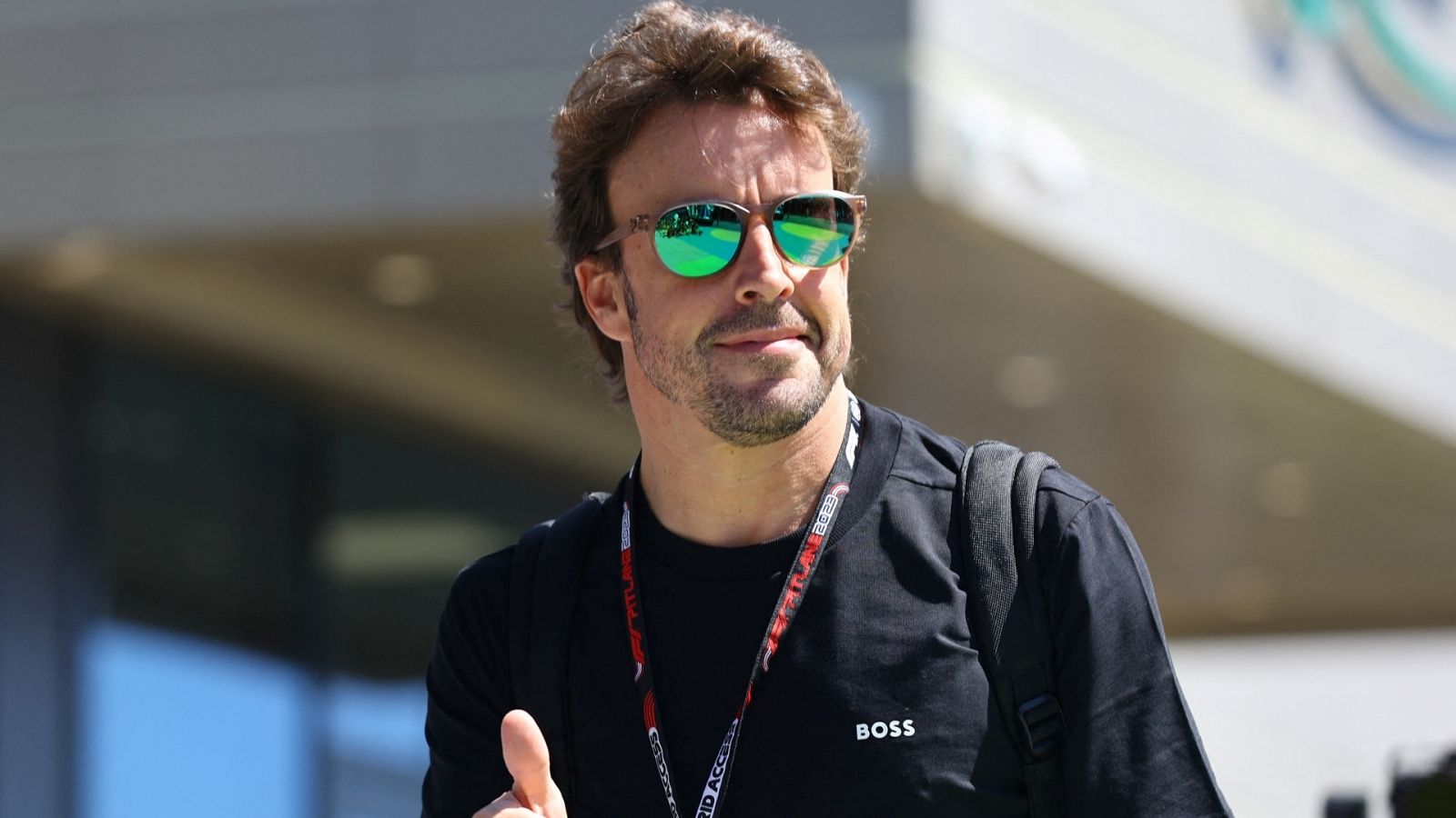 GP de Arabia Saudí de F1: Fernando Alonso, a su llegada al circuito de Yeda.