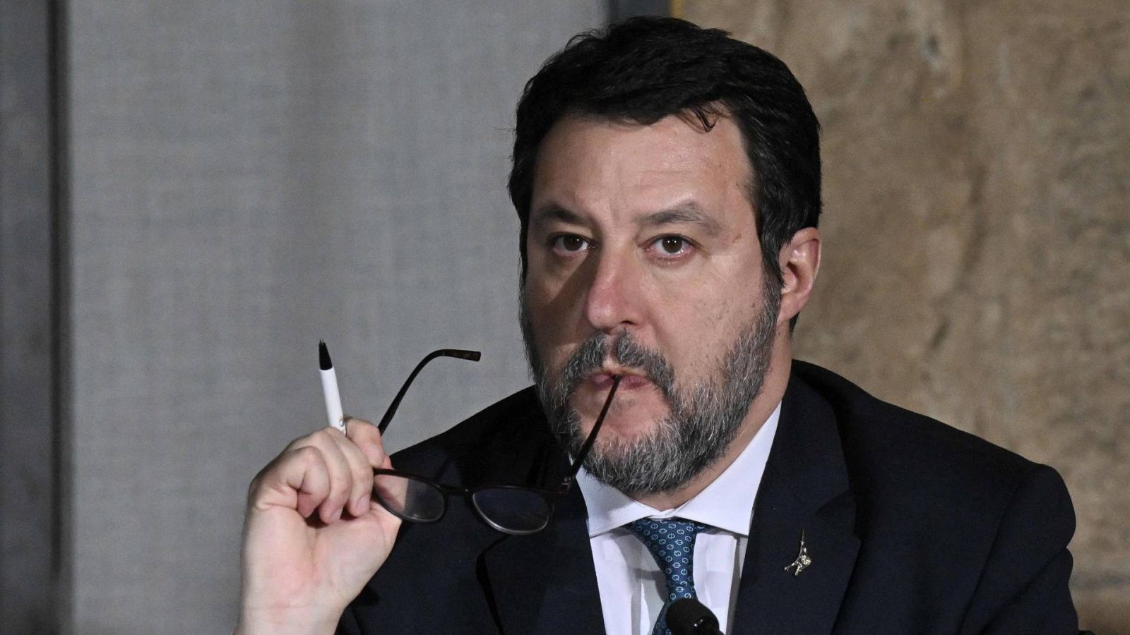 Una imagen del ministro de Infraestructuras italiano, Matteo Salvini.