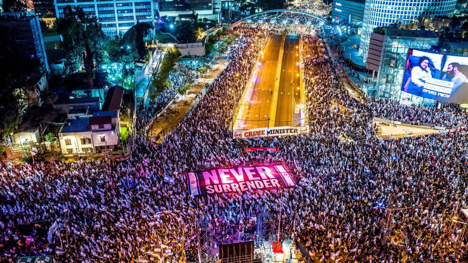 Manifestación contra el gobierno israelí en Tel Aviv, el 18 de marzo de 2023. REUTERS/Oren Alon