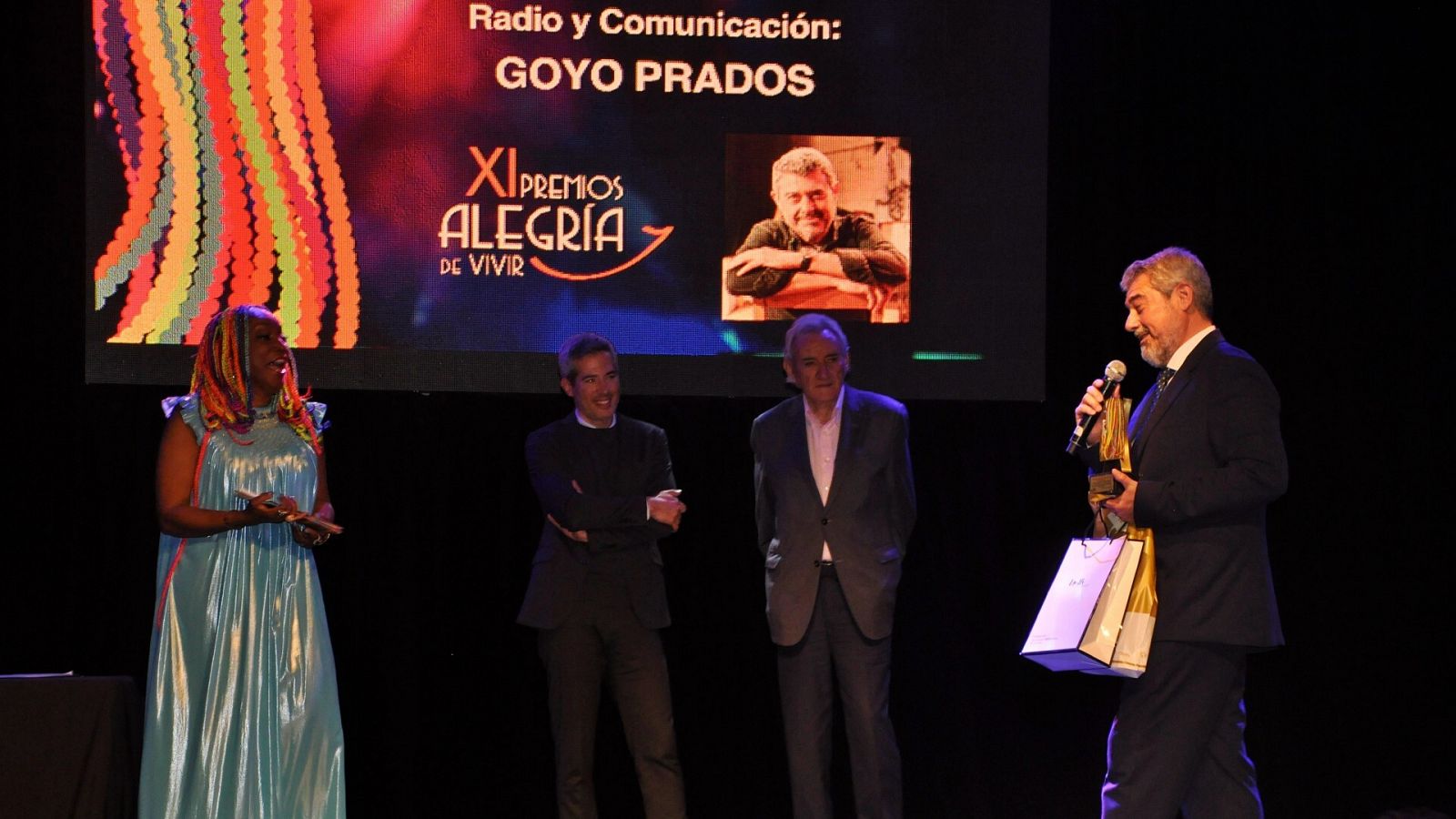 Goyo Prados rep el premi Alegría de Vivir 2023