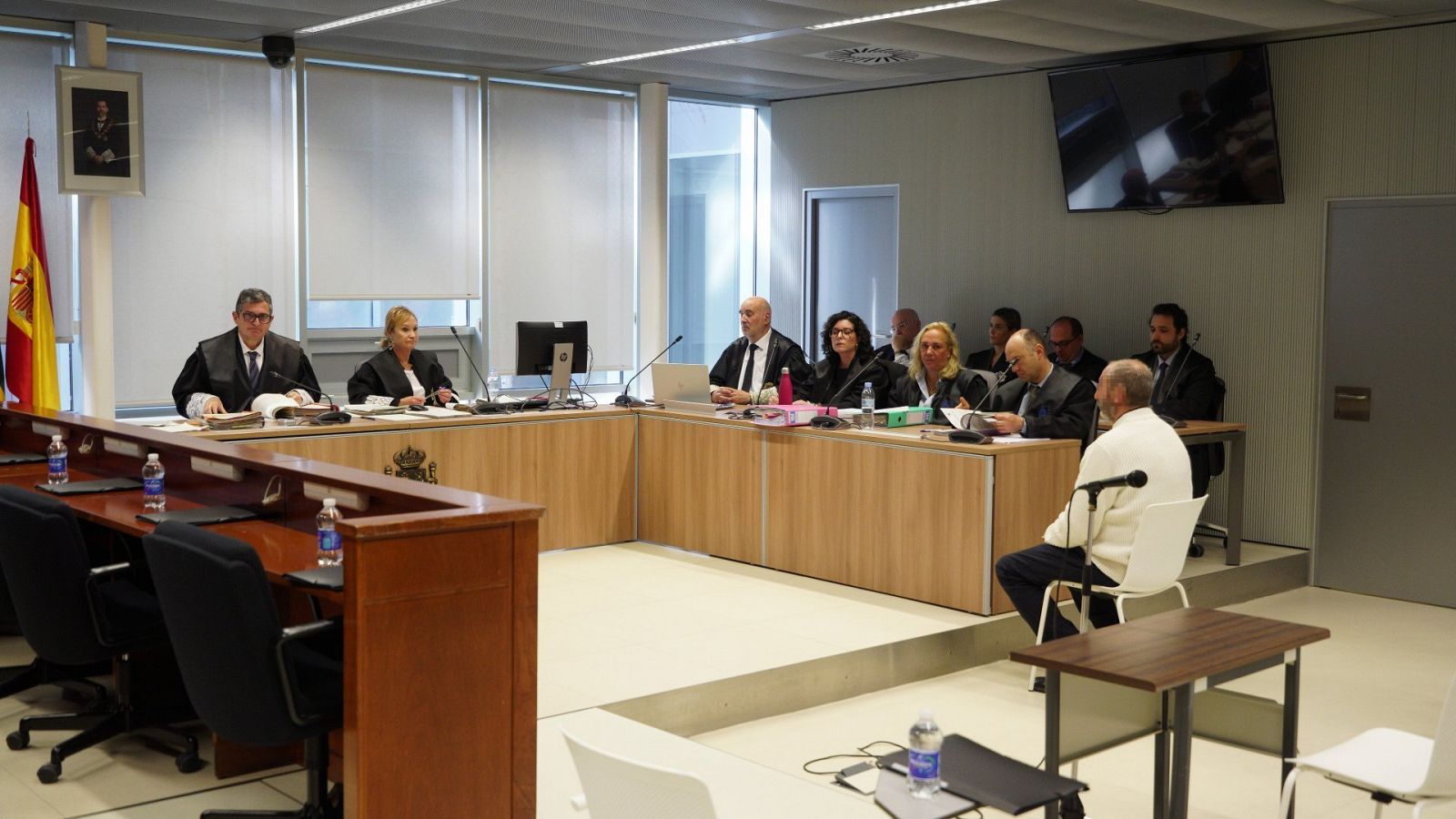 El acusado Francisco Javier Almeida durante un juicio en Logroño