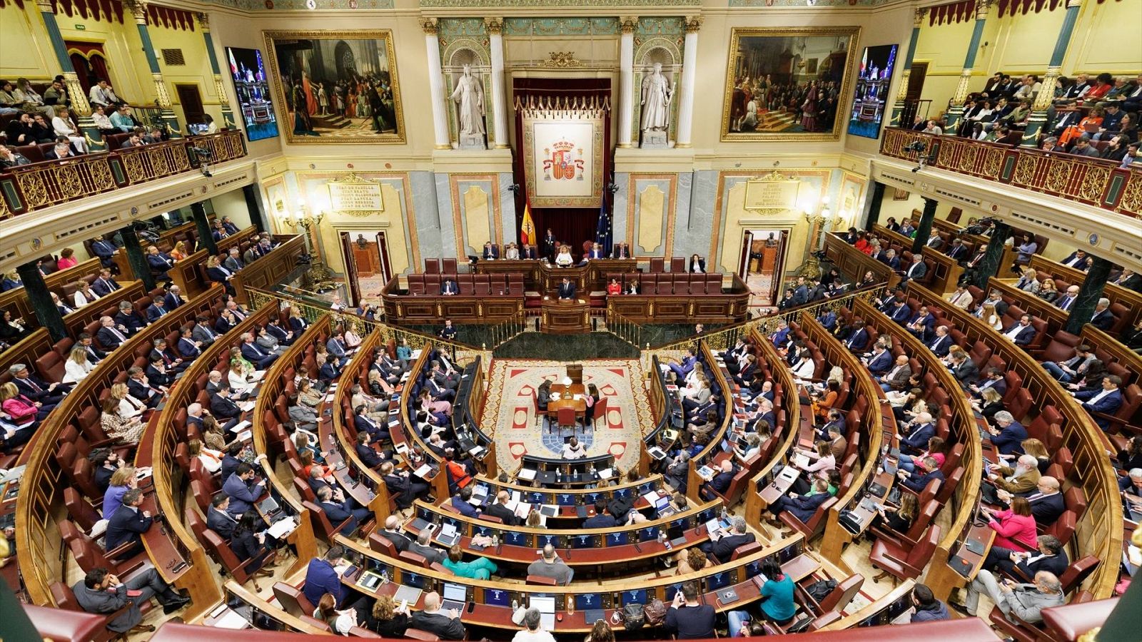 Vista general del debate de la moción de censura en el Congreso el 21 de marzo de 2023