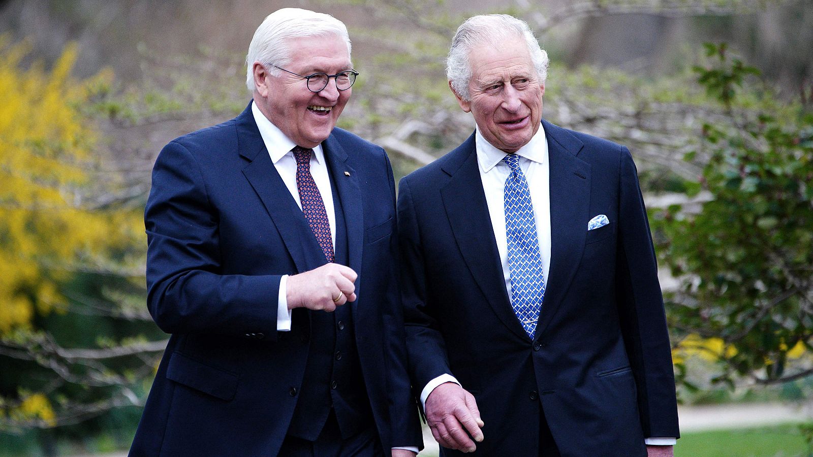 El rey Carlos III de Gran Bretaña y el presidente alemán Frank-Walter Steinmeier