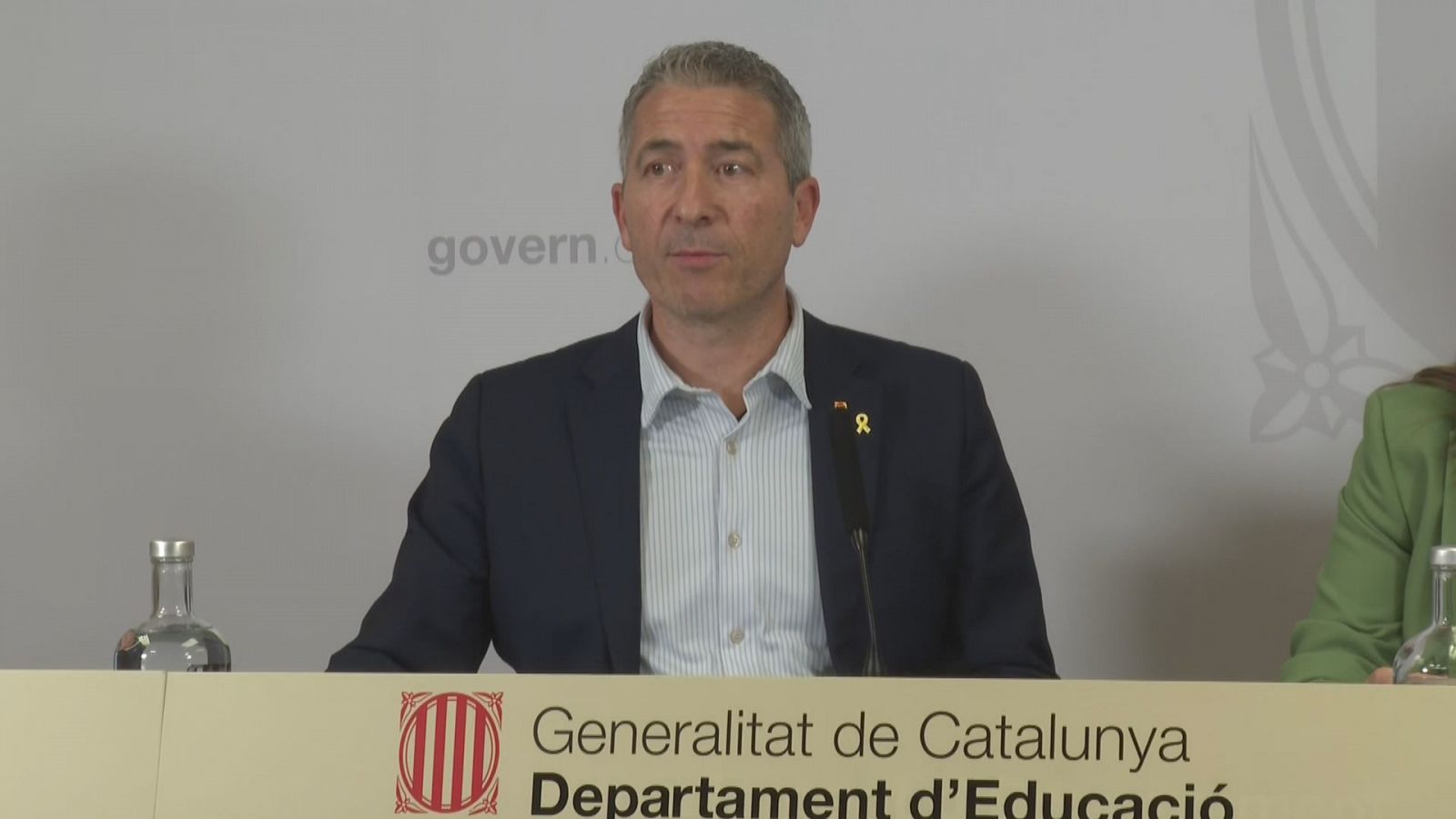 Josep González - Cambray a la seu del Departament d'Educació