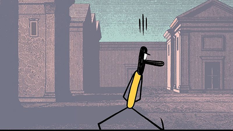 Detalle de la portada de 'Qué', de Max