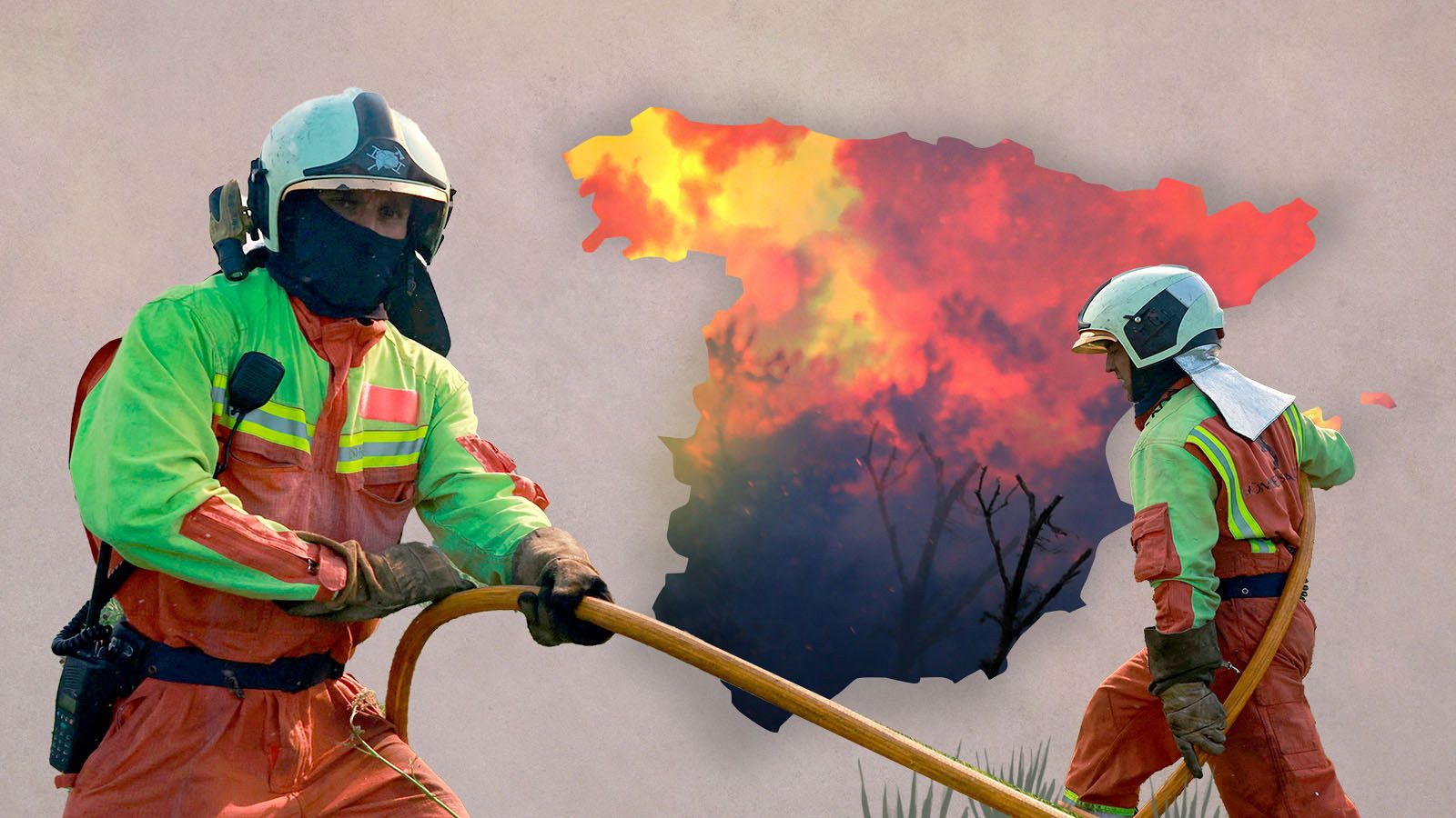 Mapa de incendios forestales en España