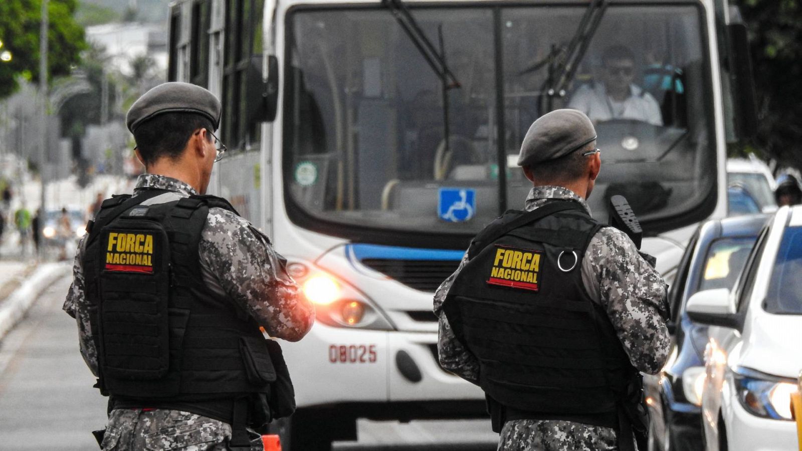 Agentes de la Fuerza Nacional en Rio Grande do Norte, Brasil