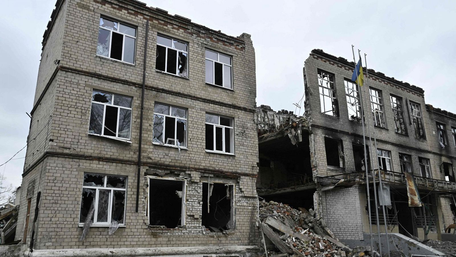 Edificio dañado en Avdiivka, Donetsk