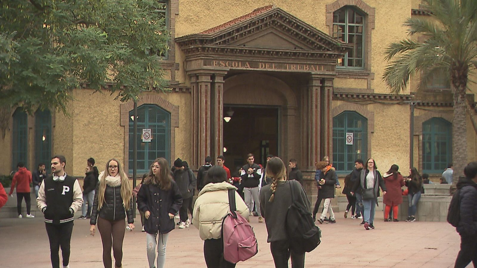 Alumnes a L'Institut del Treball a Barcelona