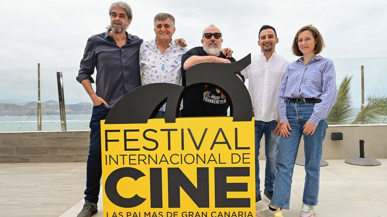 Fernando León, El Gran Wyoming, Álex de la Iglesia, Alejandro Amenábar y Carla Simón hacen un coloquio en las III Jornadas del Festival Internacional de Cine de Las Palmas