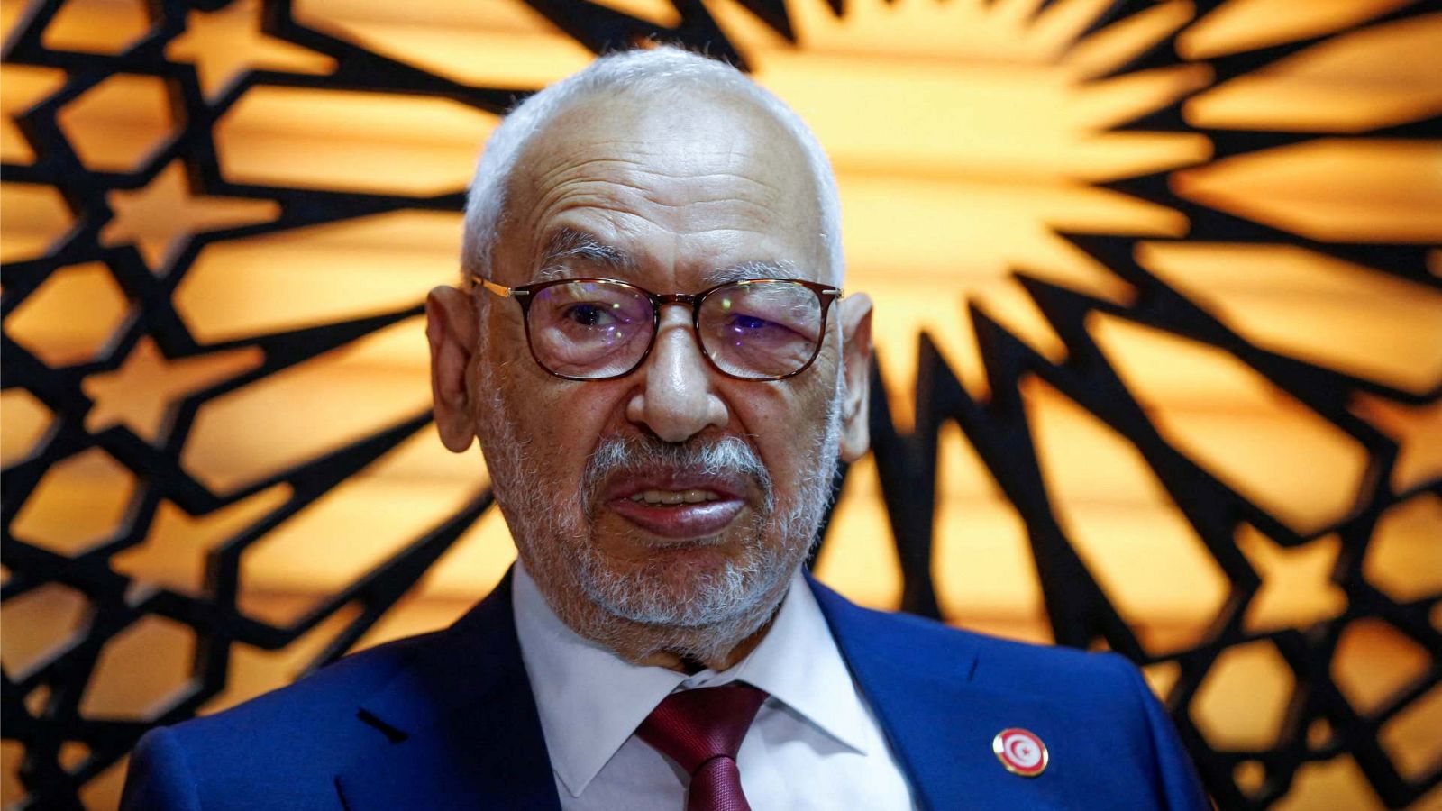 El jefe del partido islamista Ennahda y expresidente del Parlamento de Túnez, Rached Ghannouchi.