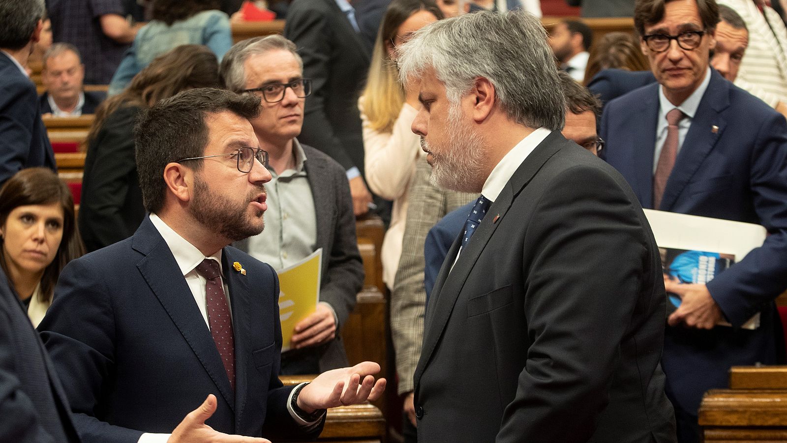 Sessió de control al president Pere Aragonés