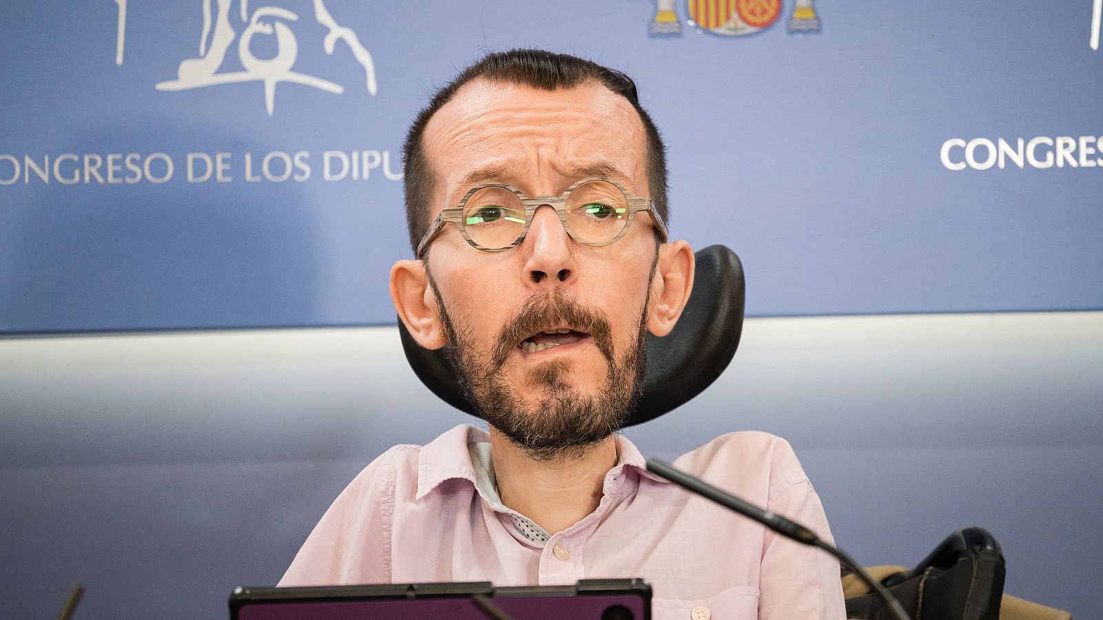 El portavoz parlamentario de Unidas Podemos, Pablo Echenique