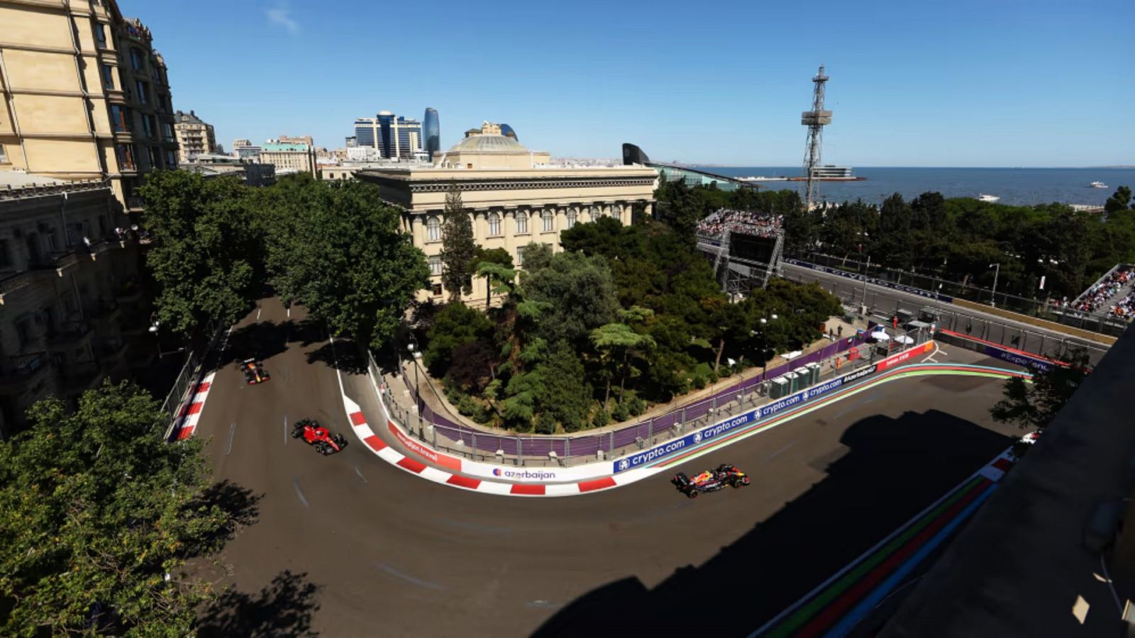 GP Azerbaiyán F1: vista del circuito urbano de Bakú.