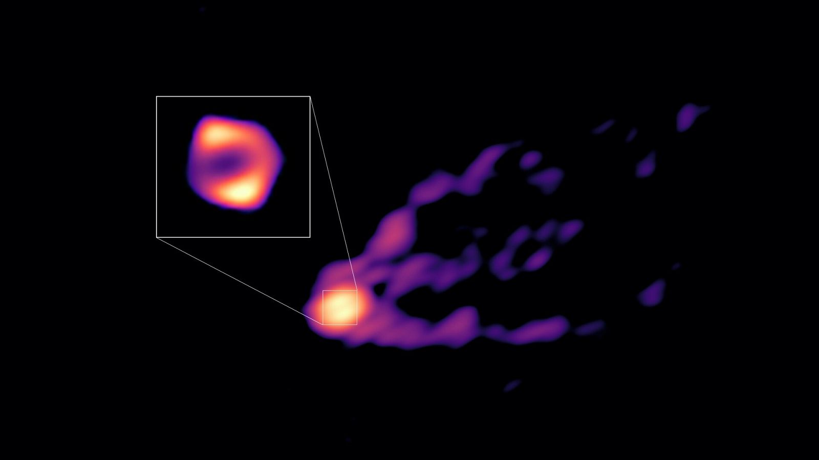 Imagen del agujero negro en M87