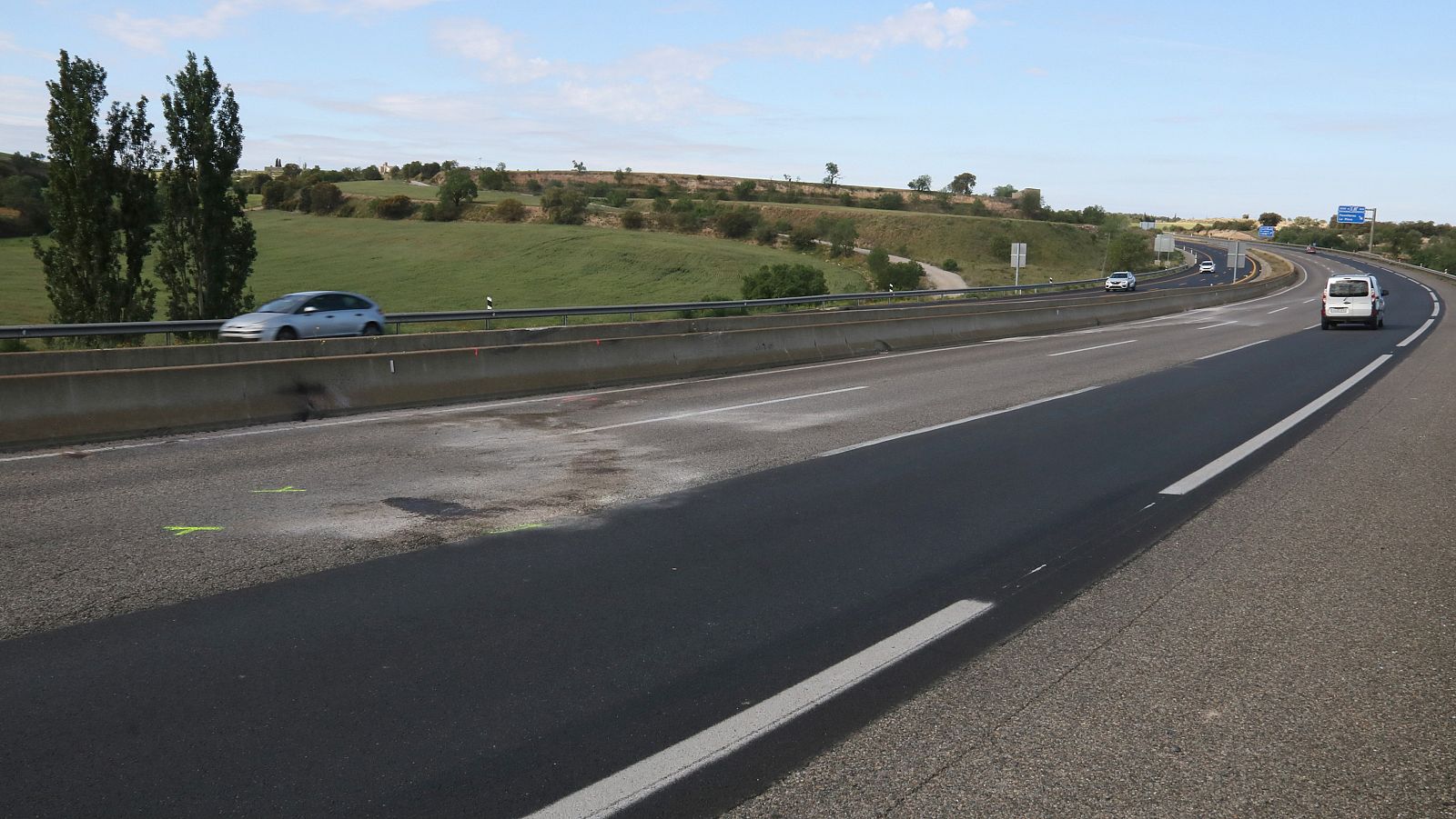 Punt de l'A-2 a l'altura de Granyanella (Segarra) en què ha passat l'accident