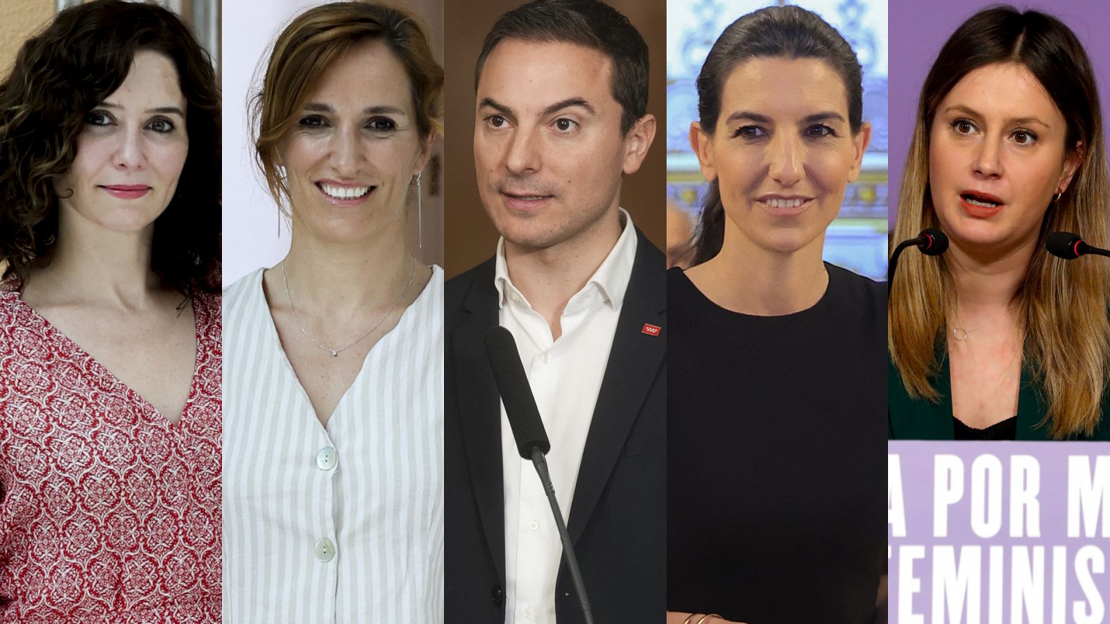 Los cinco principales candidatos a la Comunidad de Madrid este 28M
