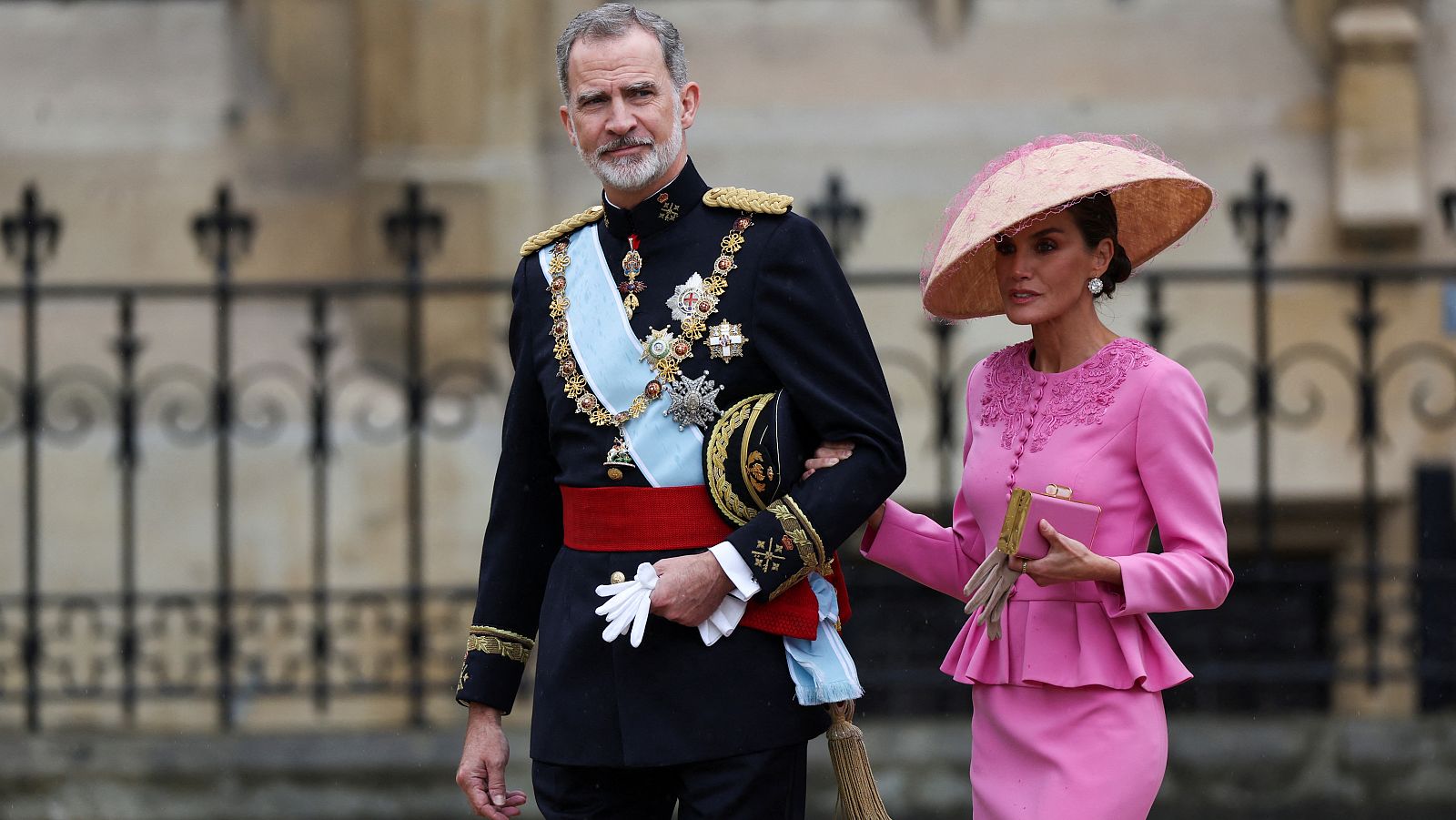 Letizia y Felipe en la coronación