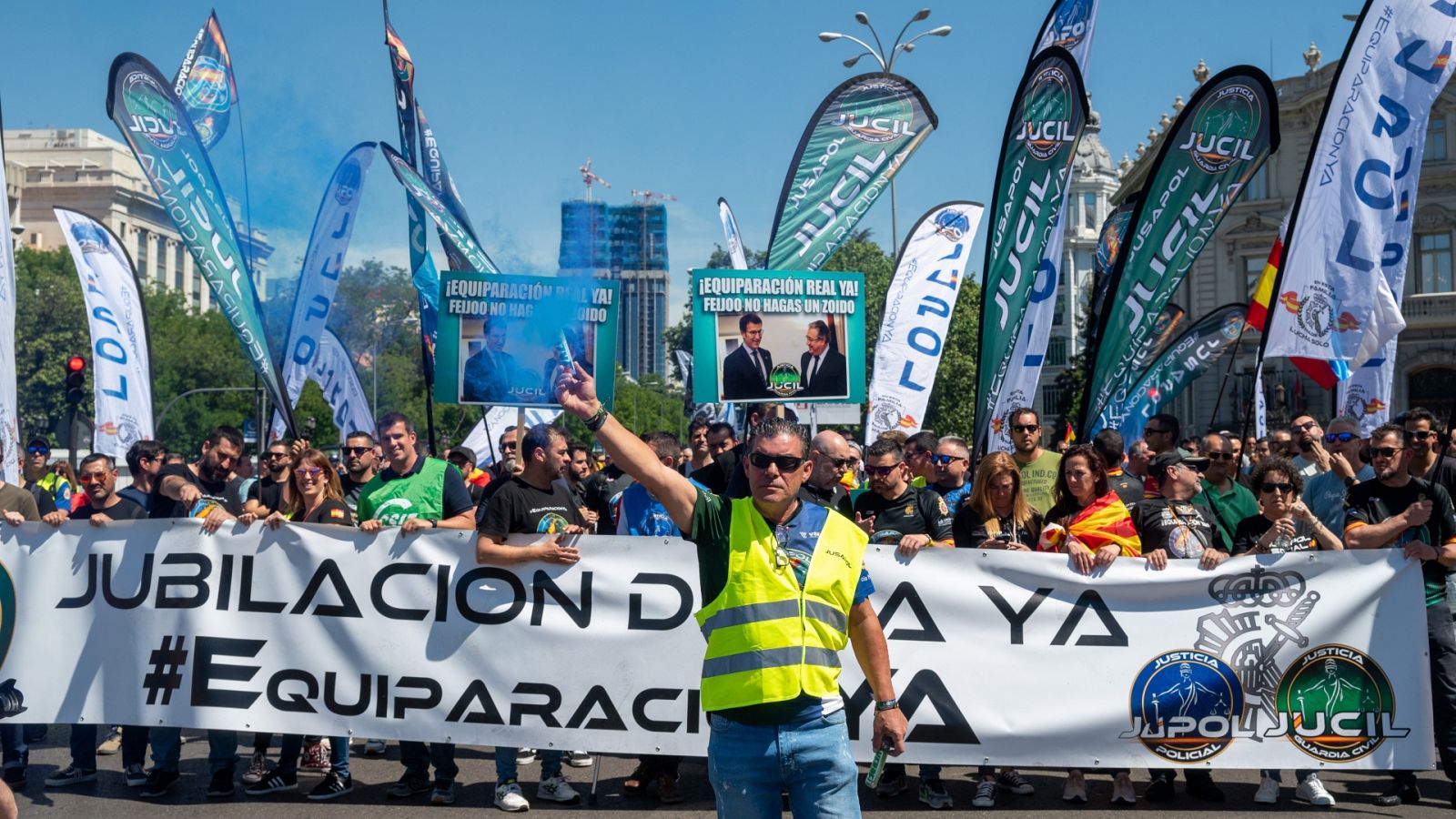 Policías y guardias civiles reclaman una jubilación digna