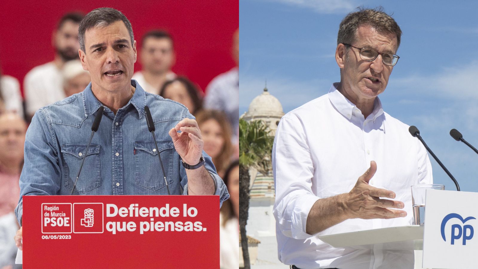 Sánchez y Feijóo se volcarán en la campaña del 28M