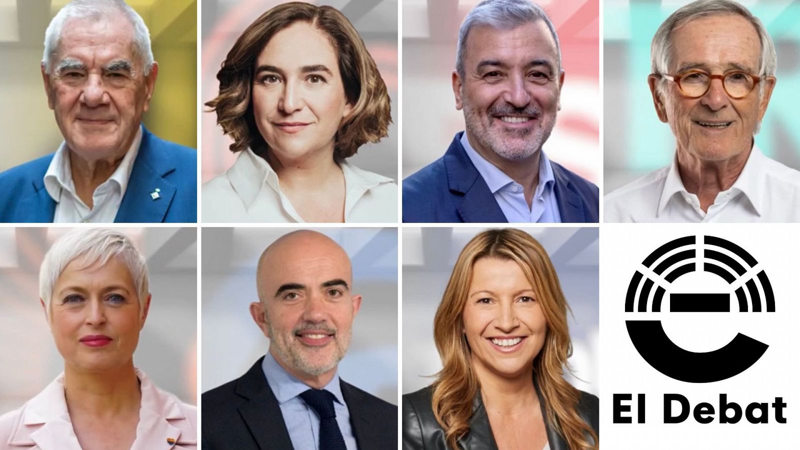  Els 7 candidats amb representació a l'Ajuntament de Barcelona de les eleccions del 28M