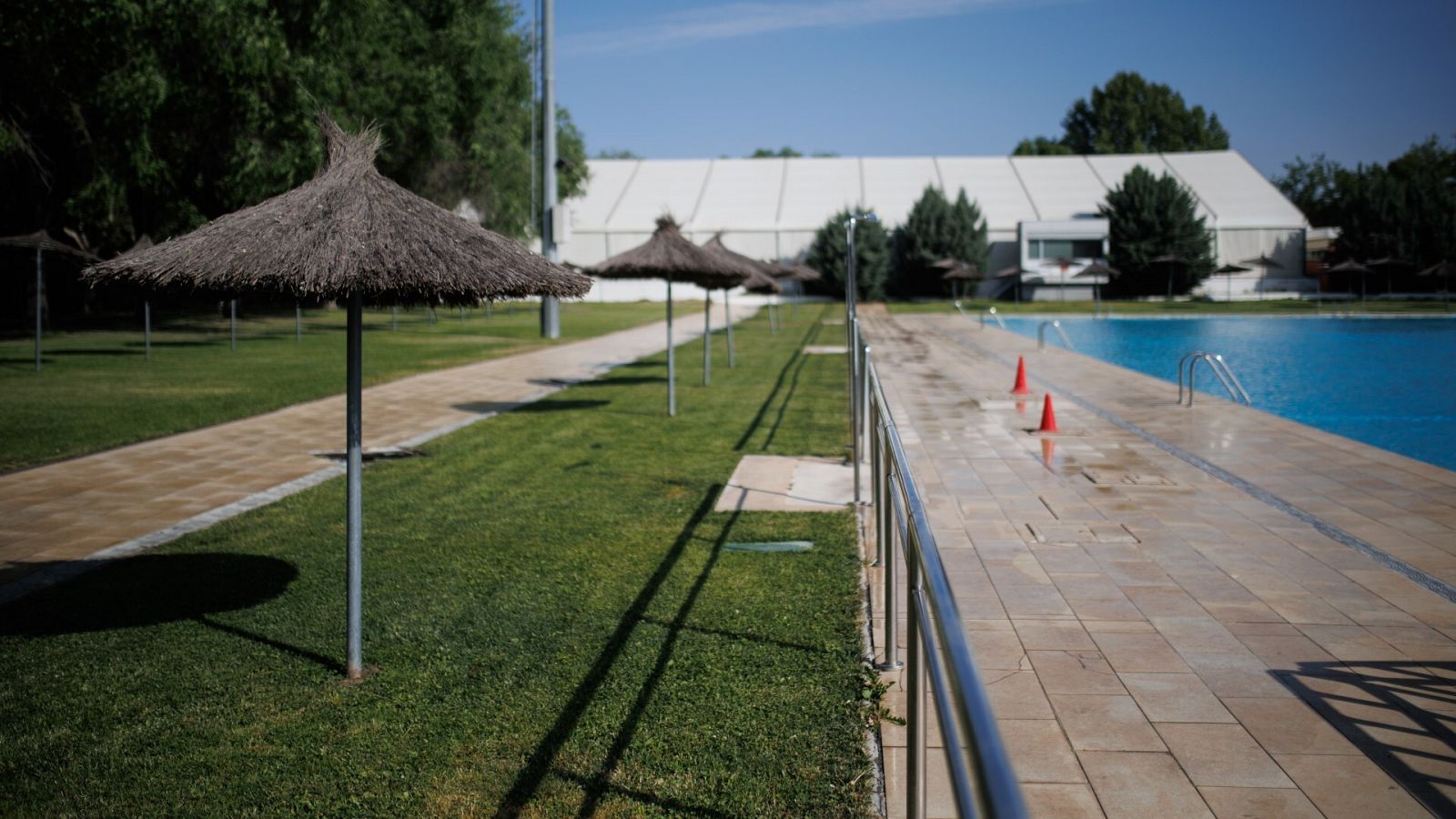 Vista de la piscina de Puerta de Hierro, en Madrid