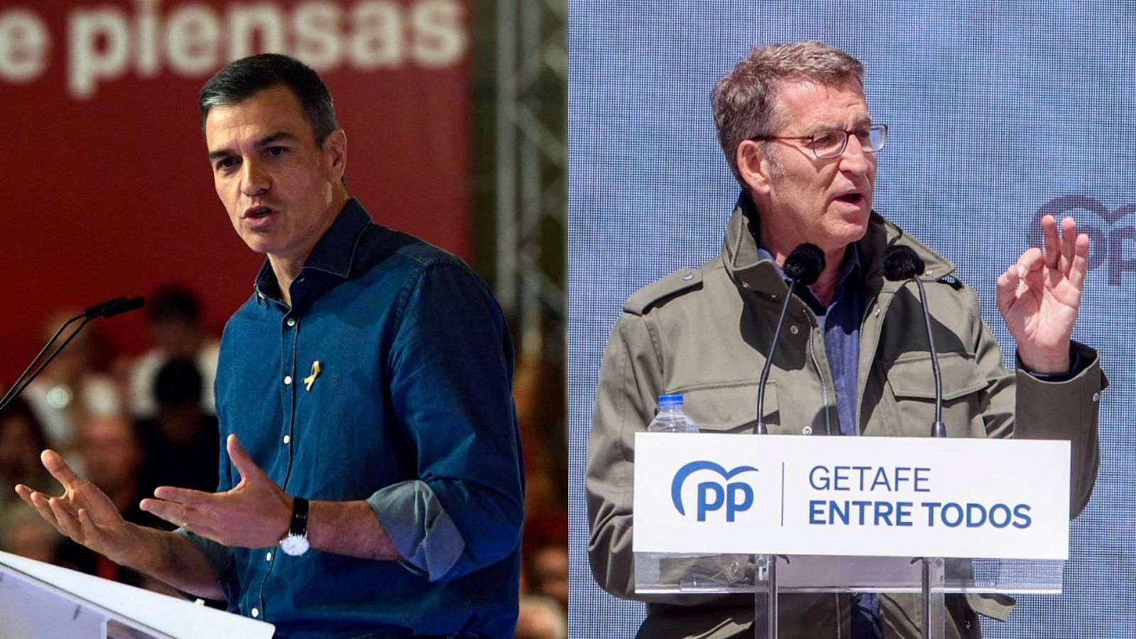 Elecciones 28M: Sánchez y Feijóo se encaran en un duro  arranque de campaña