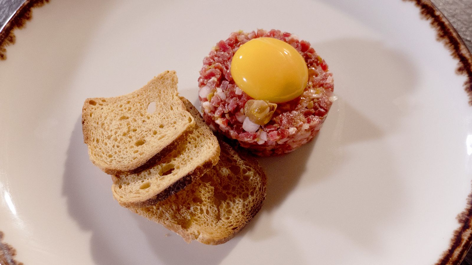 Receta de tartar de jamón de bellota y helado de mostaza