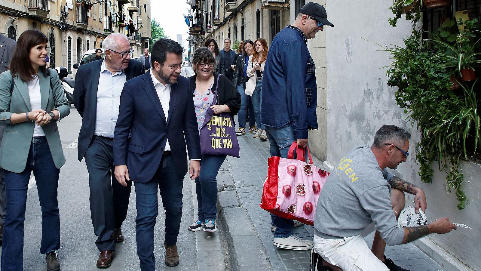 Acte electoral d'ERC a la Barceloneta