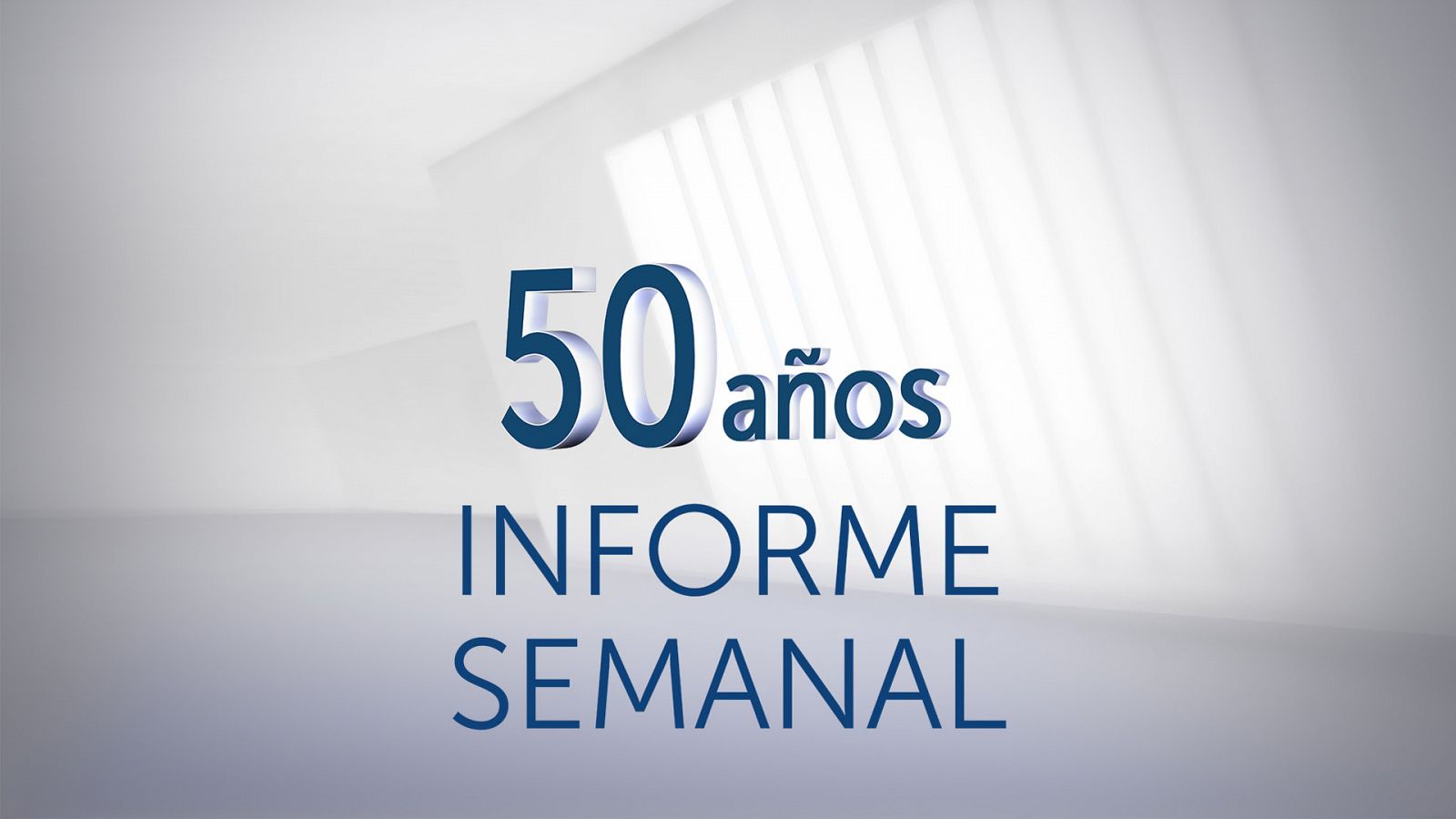 Logotipo del 50 aniversario de 'Informe Semanal'
