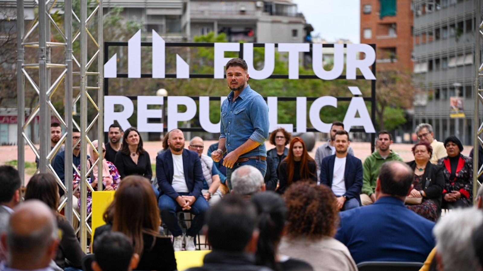 El candidat d'ERC a Santa Coloma de Gramenet, Gabriel Rufián