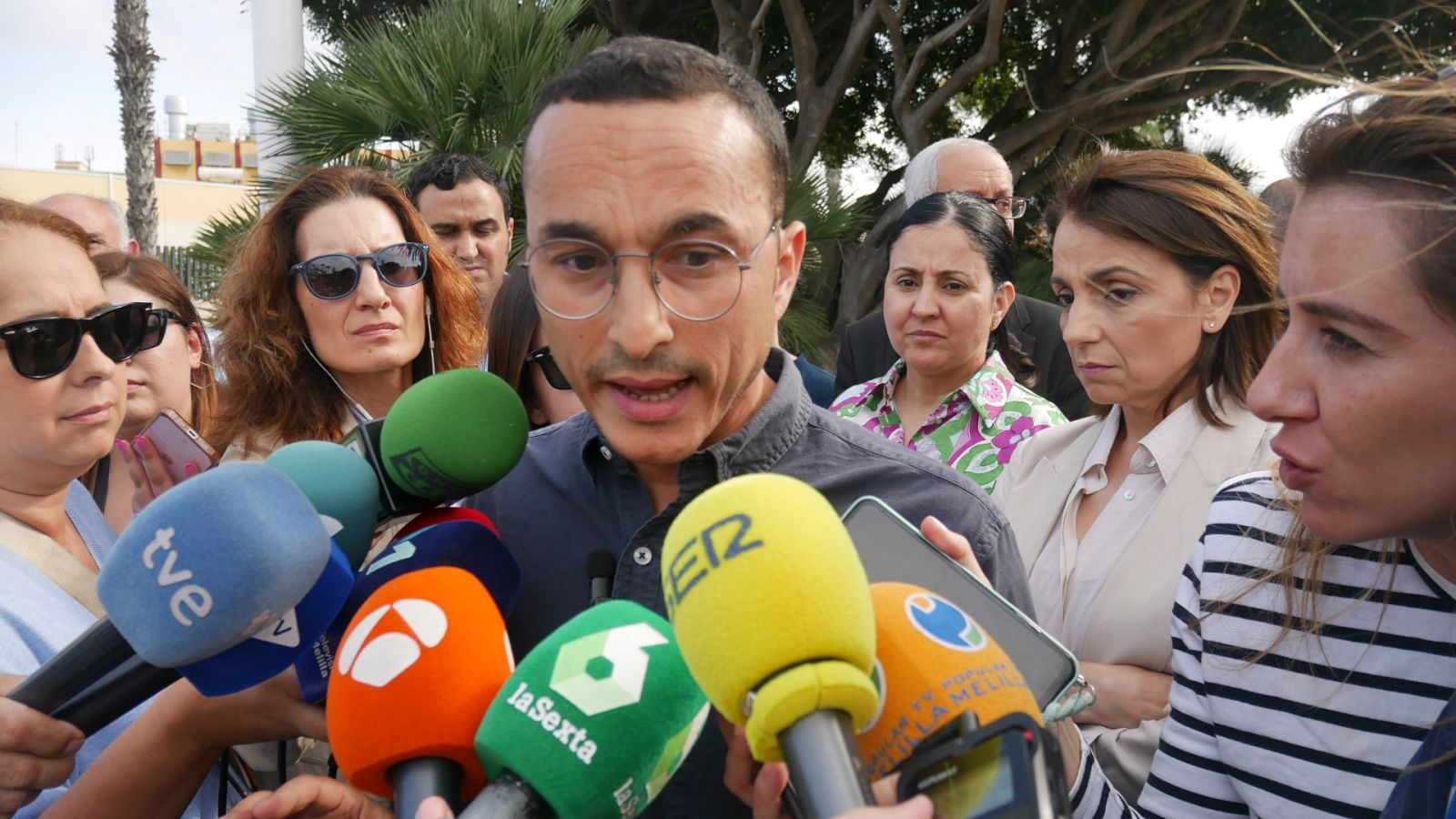 Mohamed Ahmed Al-Lal, de Coalición por Melilla, atiende a los medios