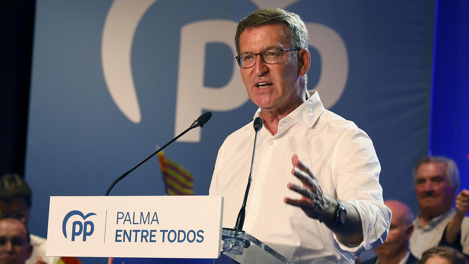 Núñez Feijóo en acto central de campaña en Palma