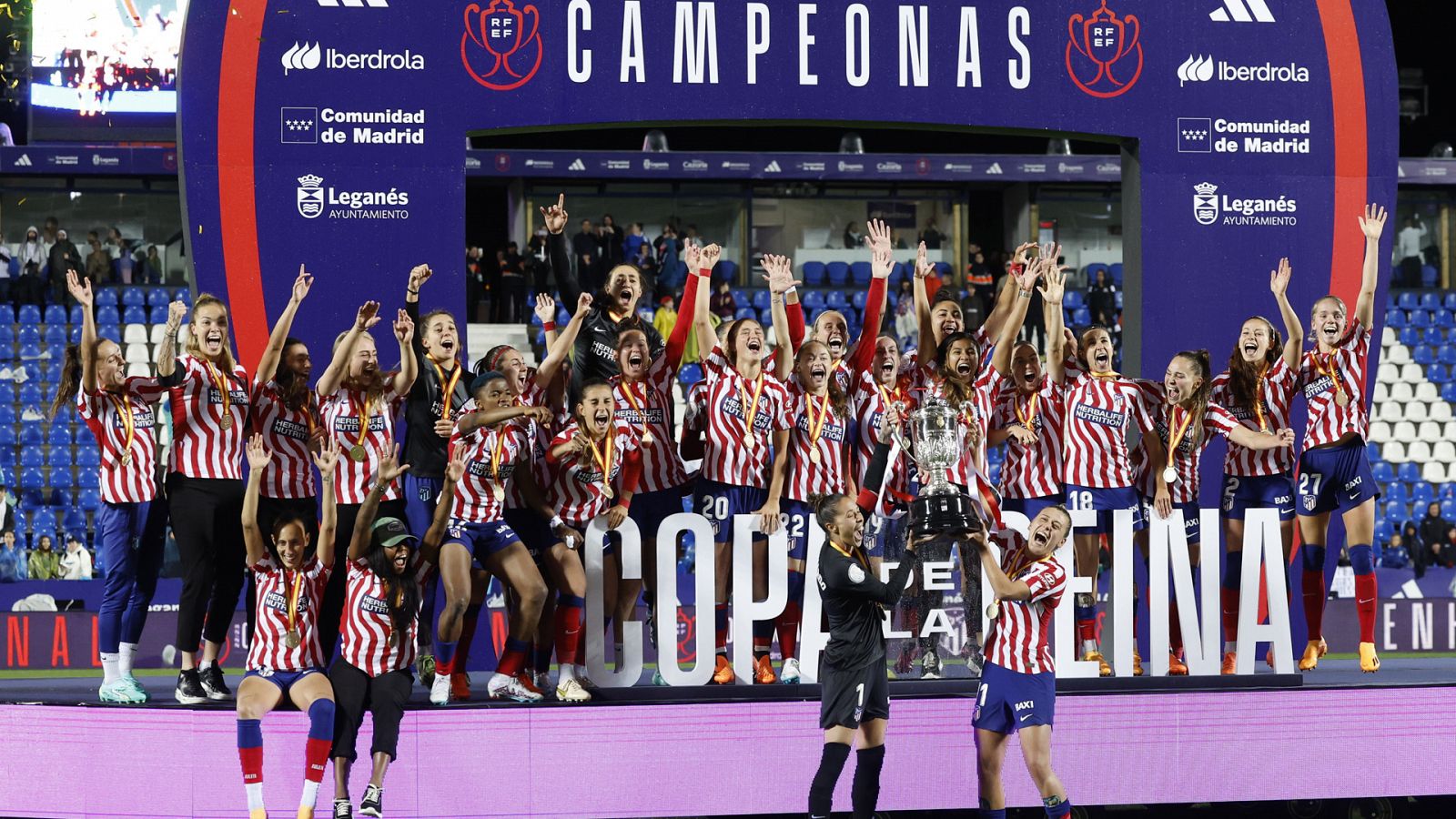 El Atlético de Madrid, ganador de la Copa de la Reina