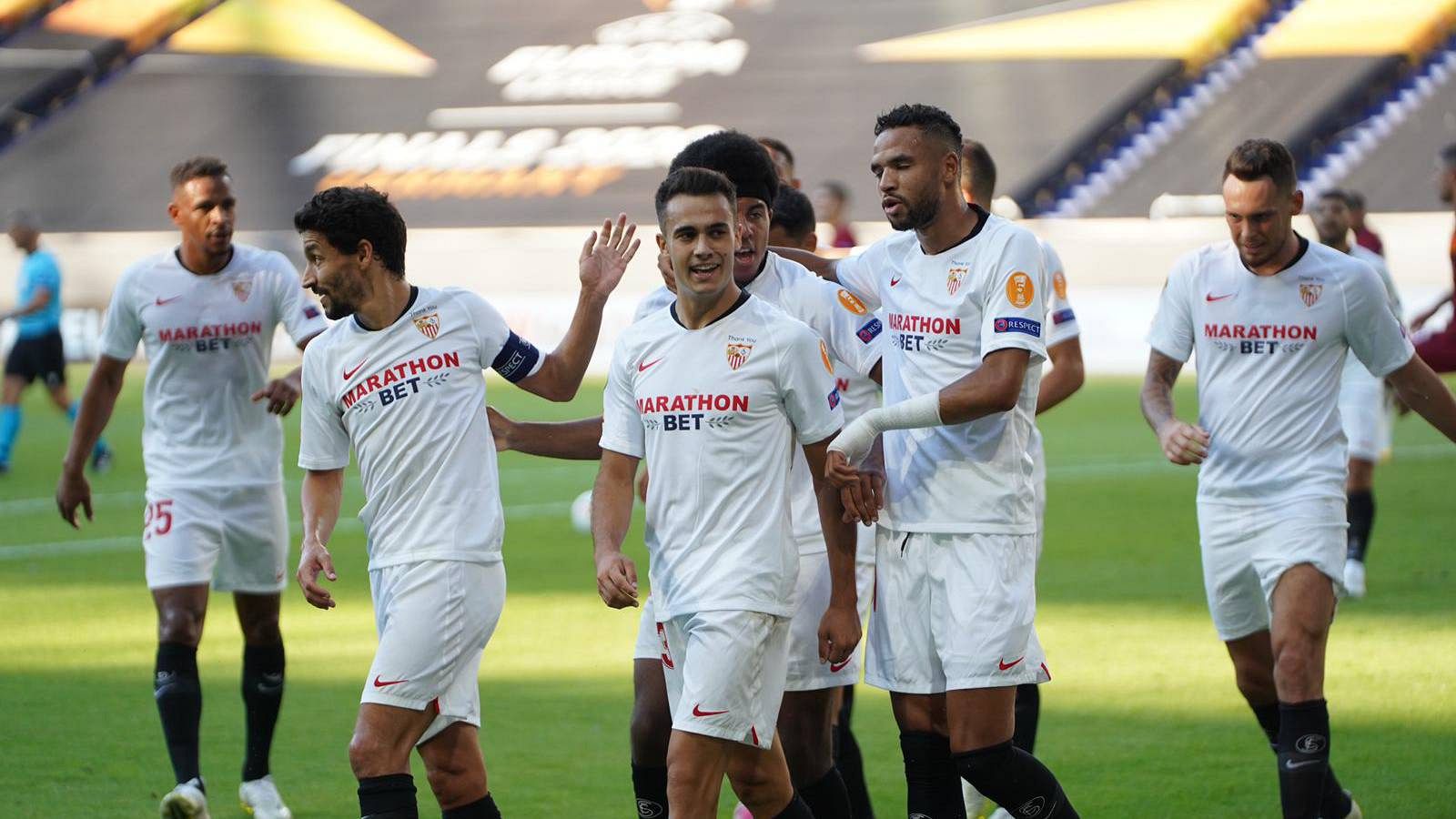 El Sevilla ganó a la Roma en los octavos de final de Europa League en agosto de 2020