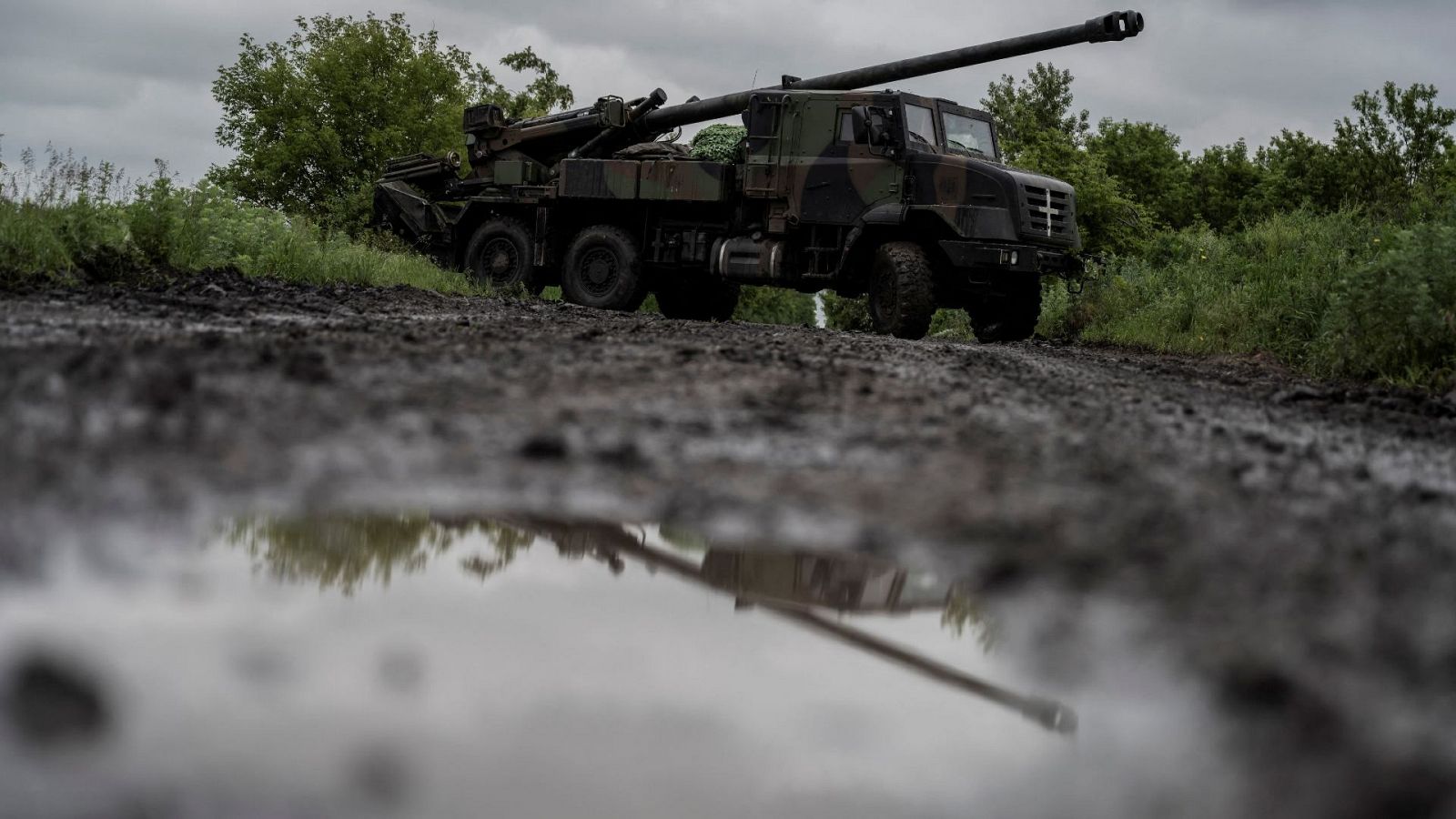 Un tanque ucraniano en la región de Donetsk.