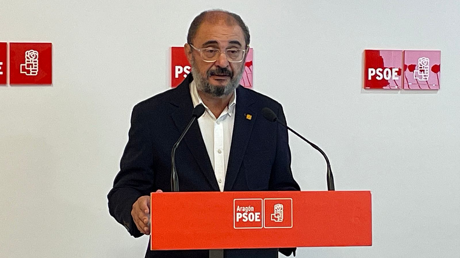 El presidente de Aragón en funciones, el socialista Javier Lambán