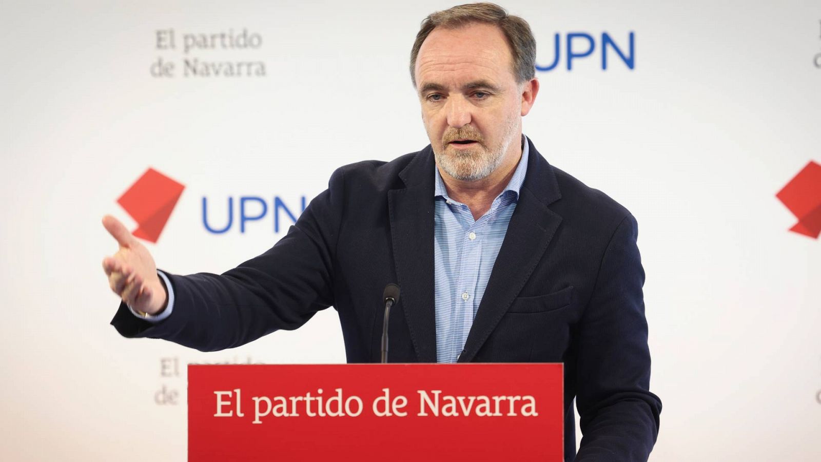 El presidente de UPN, Javier Esparza, en una imagen de archivo
