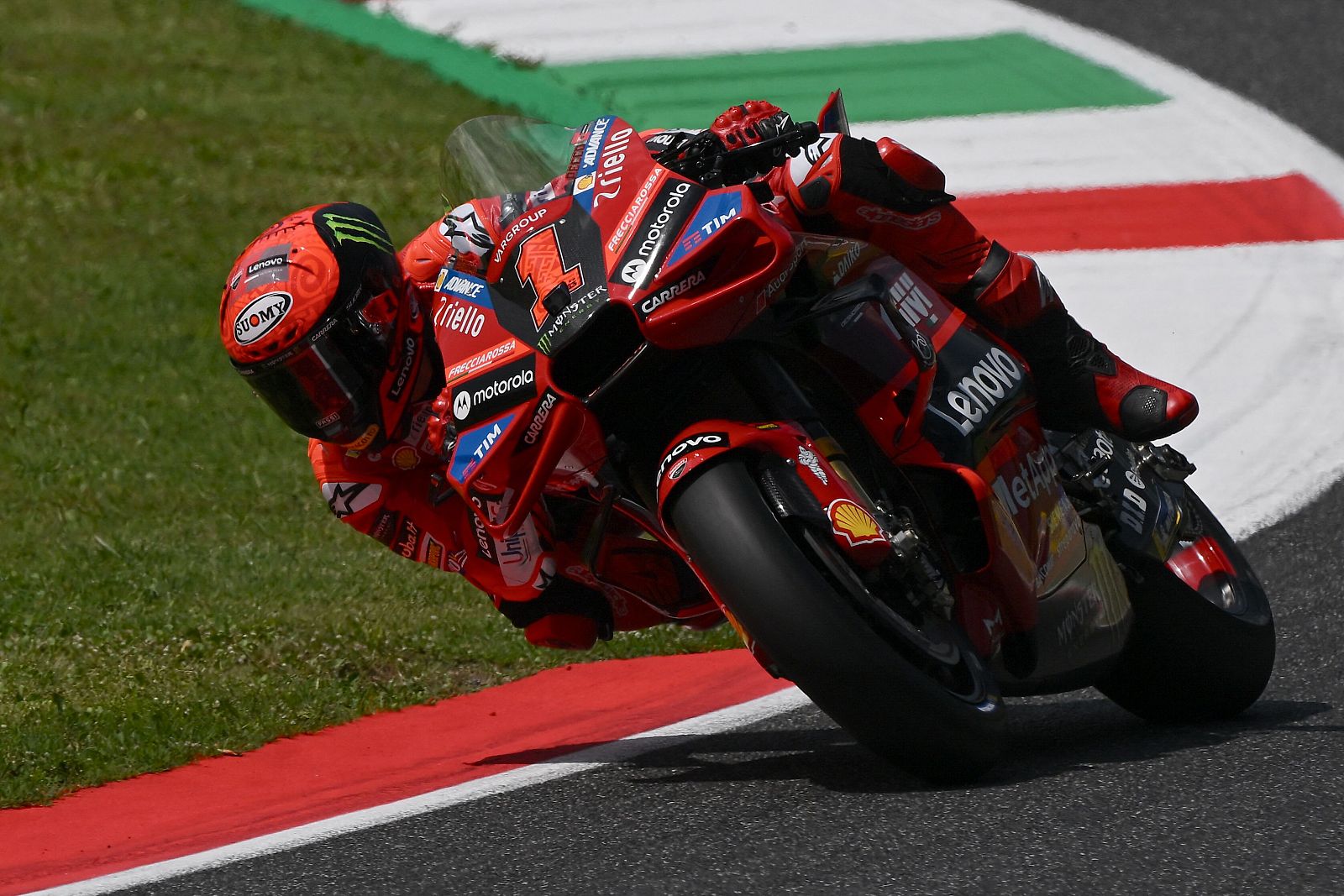 Bagnaia durante el GP de Italia